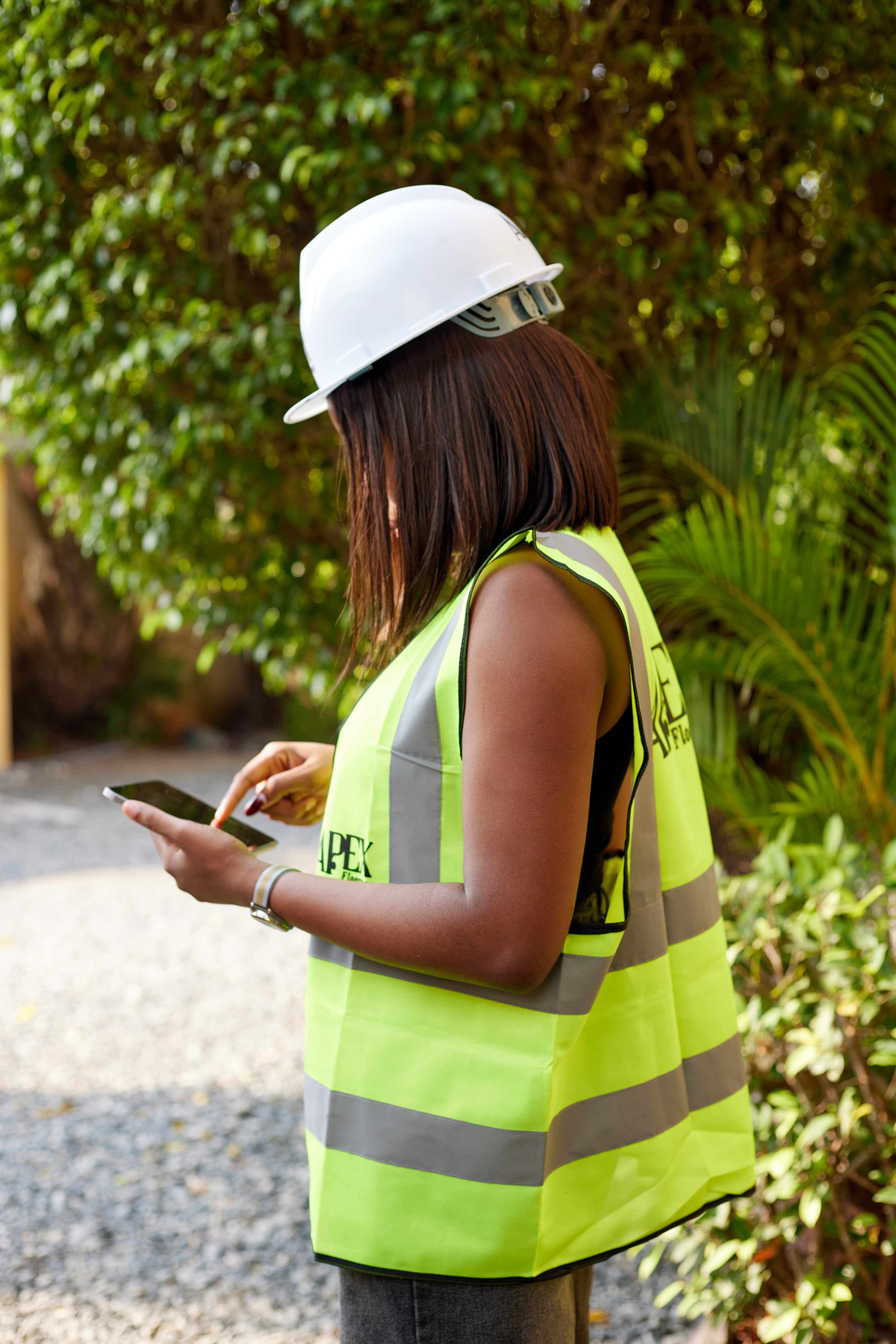 Apex Floorings team member on-site